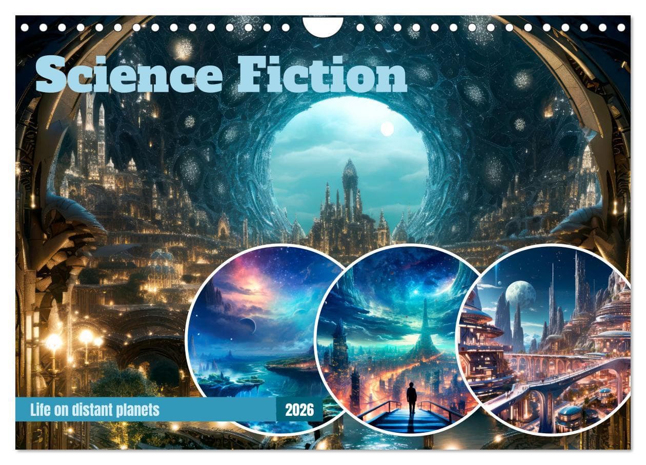 SCIENCE FICTION Life on distant planets (Wall Calendar 2026 DIN A4 landscape), CALVENDO 12 Month Wall Calendar