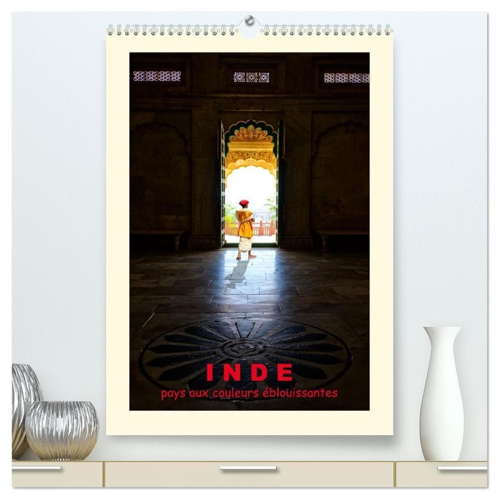 INDE pays aux couleurs éblouissantes (Calendrier mural 2026 DIN A2 horizontal) calendrier de bureau