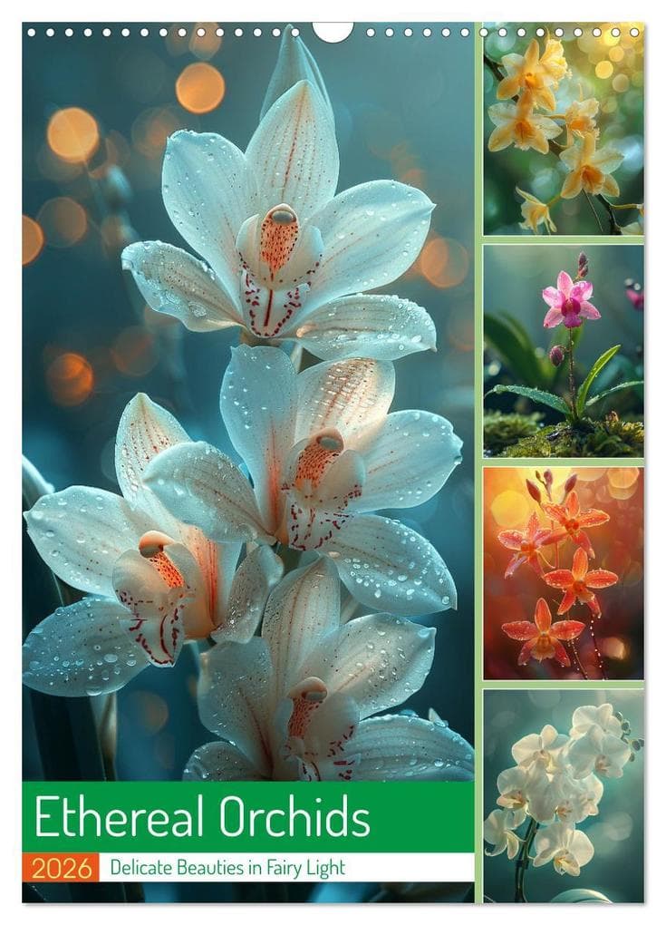 Ethereal Orchids (Wall Calendar 2026 DIN A3 portrait), CALVENDO 12 Month Wall Calendar