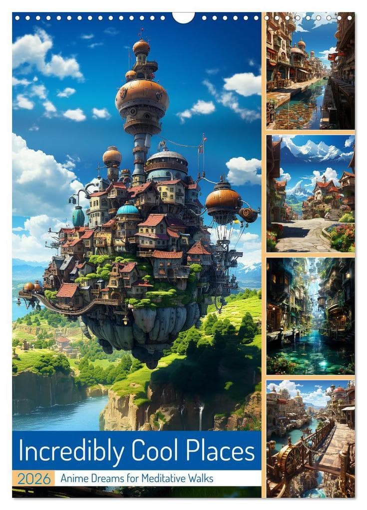 Incredibly Cool Places (Wall Calendar 2026 DIN A3 portrait), CALVENDO 12 Month Wall Calendar