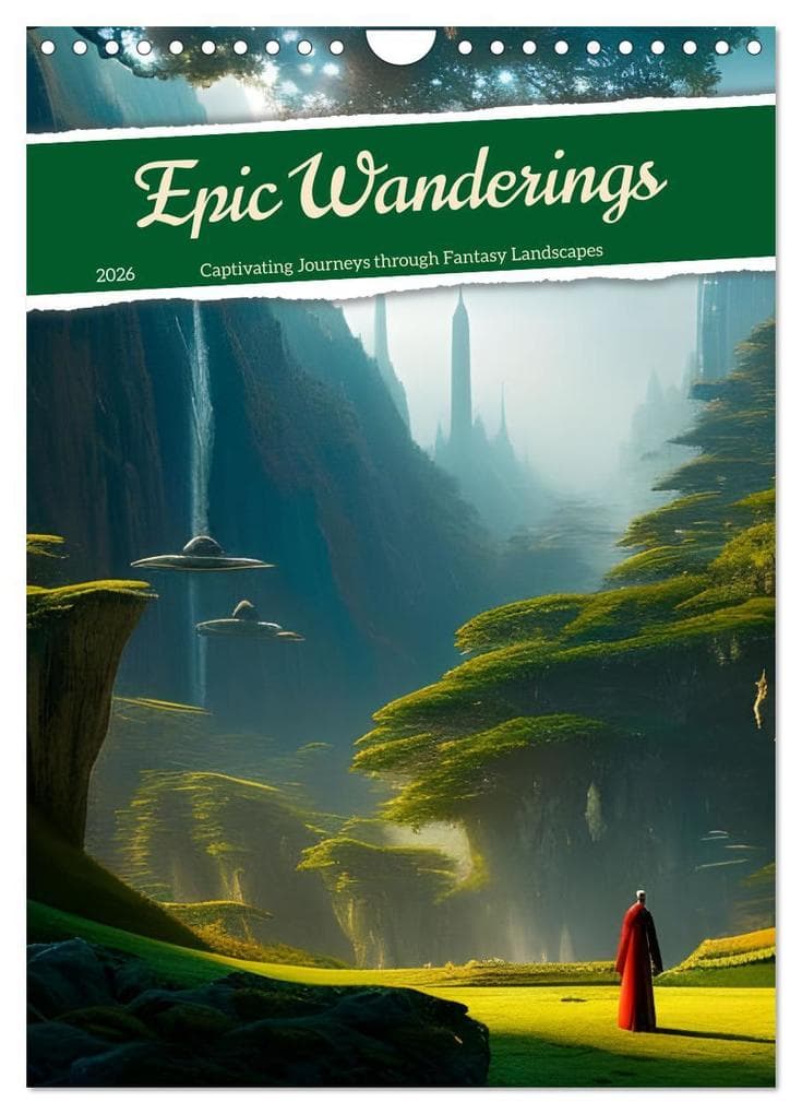 Epic Wanderings (Wall Calendar 2026 DIN A4 portrait), CALVENDO 12 Month Wall Calendar