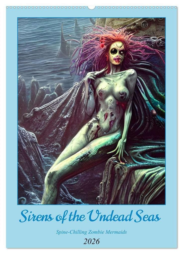 Sirens of the Undead Seas (Wall Calendar 2026 DIN A2 portrait), CALVENDO 12 Month Wall Calendar