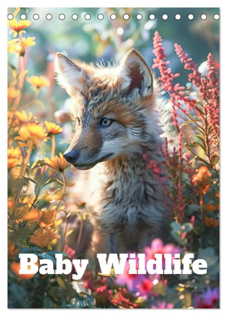 Baby Wildlife (Desk Calendar 2026 DIN A5 portrait), CALVENDO 12 Month DeskCalendar
