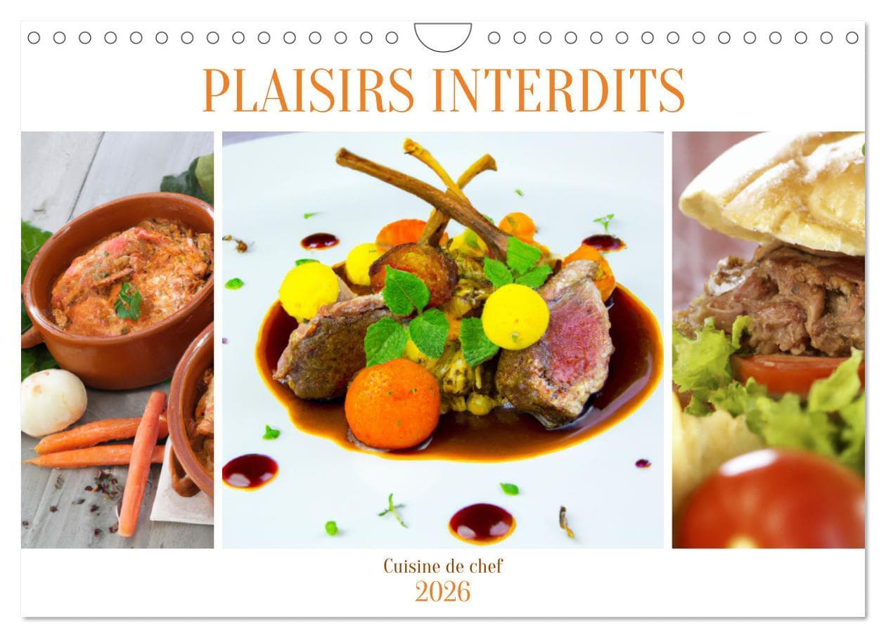 Plaisirs interdits (Calendrier mural 2026 DIN A4 vertical), CALVENDO calendrier mensuel