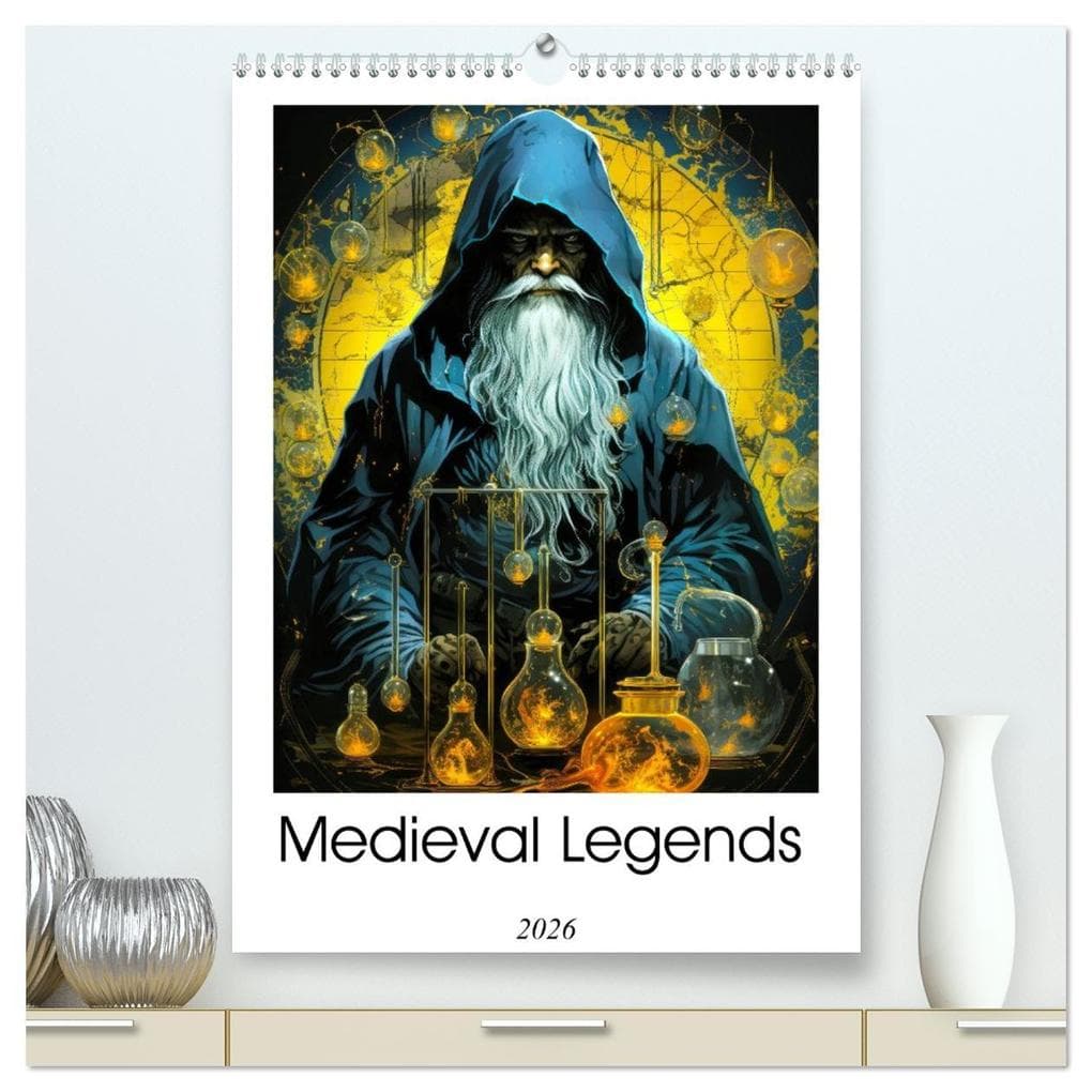 Medieval Legends (High Quality Premium Wall Calendar 2026 DIN A2 portrait),CALVENDO 12 Month Wall Calendar