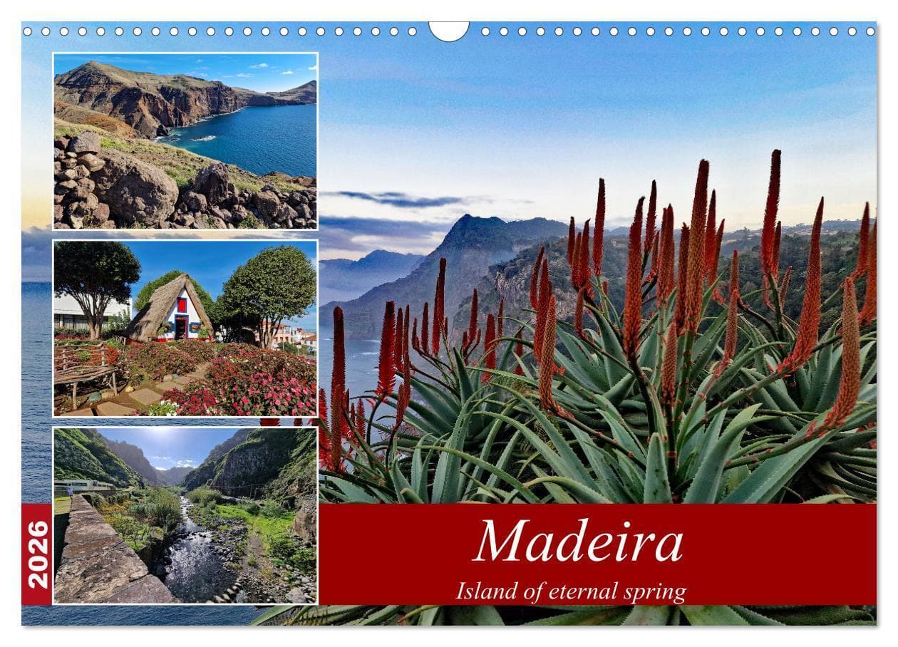 Madeira island of eternal spring (Wall Calendar 2026 DIN A3 landscape), CALVENDO 12 Month Wall Calendar