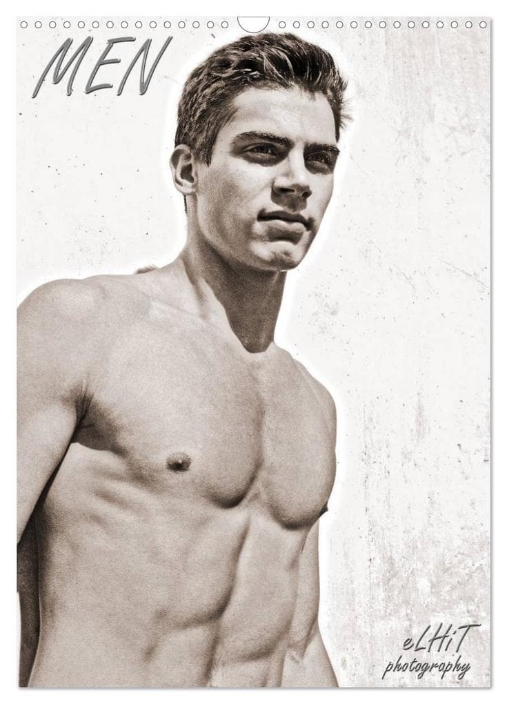 MEN by eLHiT photography (Wall Calendar 2026 DIN A3 portrait), CALVENDO 12 Month Wall Calendar