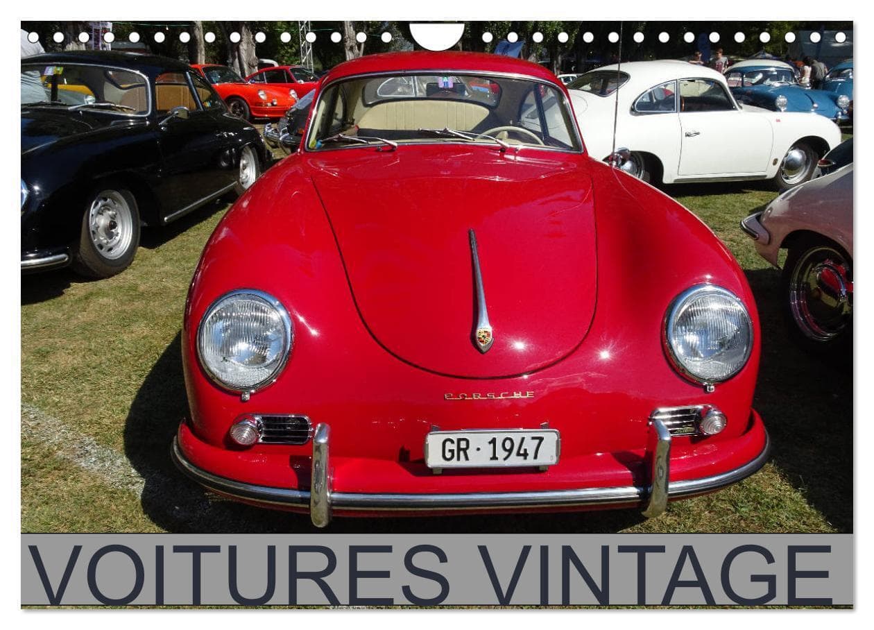 VOITURES VINTAGE (Calendrier mural 2026 DIN A4 vertical), CALVENDO calendrier mensuel