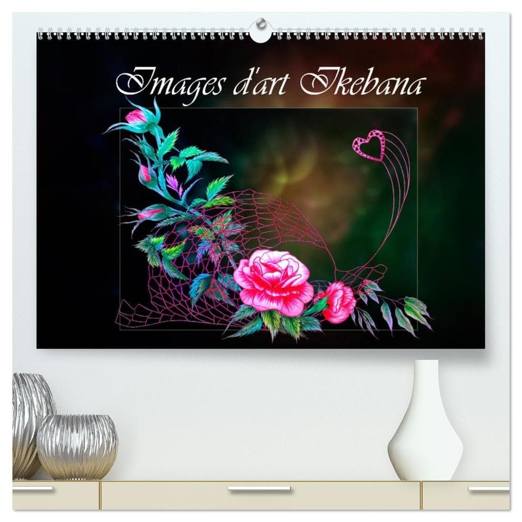 Images d'art Ikebana (Calendrier mural 2026 DIN A2 vertical) calendrier de bureau