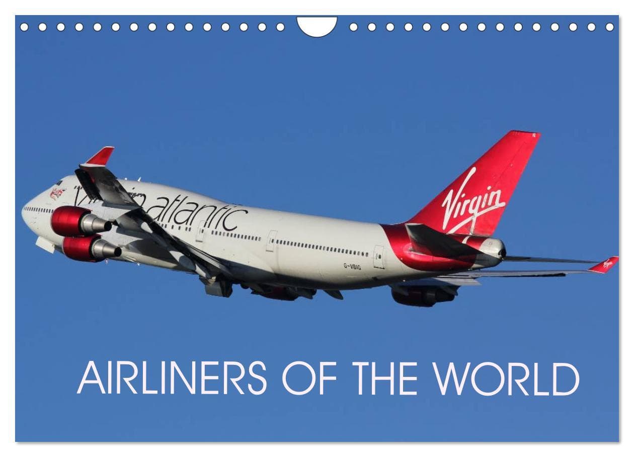 Airliners of the World (Wall Calendar 2026 DIN A4 landscape), CALVENDO 12 Month Wall Calendar