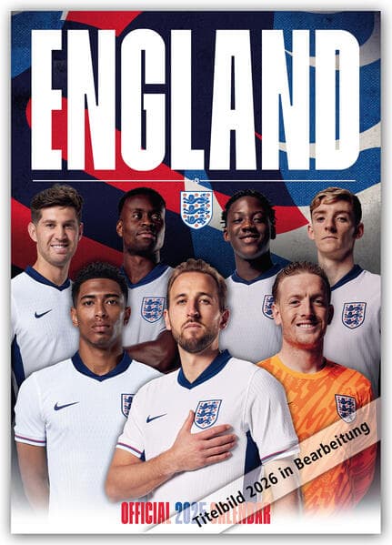 England Men's Football - Englische Fußball-Nationalmannschaft 2026 - A3-Posterkalender