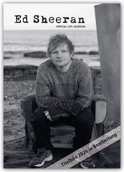 Ed Sheeran 2026 - A3-Posterkalender