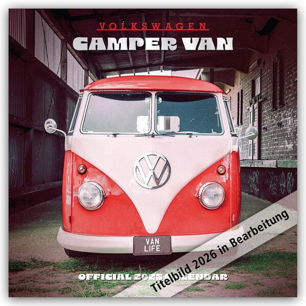 Volkswagen Camper Van - VW Bus 2026 - Wandkalender