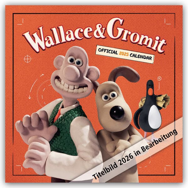 Wallace and Gromit 2026 - Wandkalender
