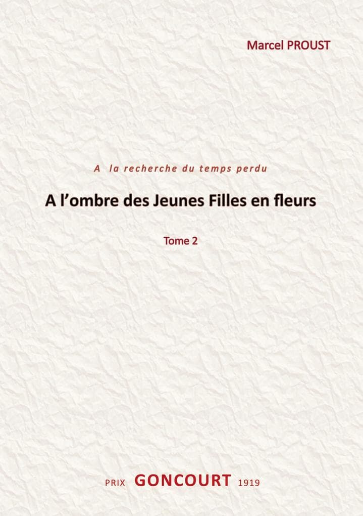 A l'ombre des jeunes filles en fleurs