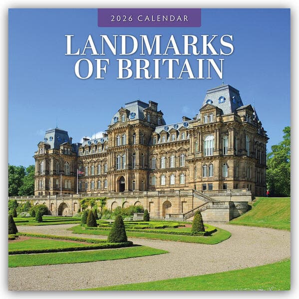 Landmarks of Britain 2026 Square Wall Calendar