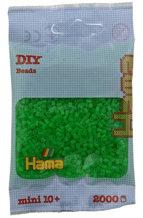 Hama - Mini-Perlen 2000 Stück neon-grün