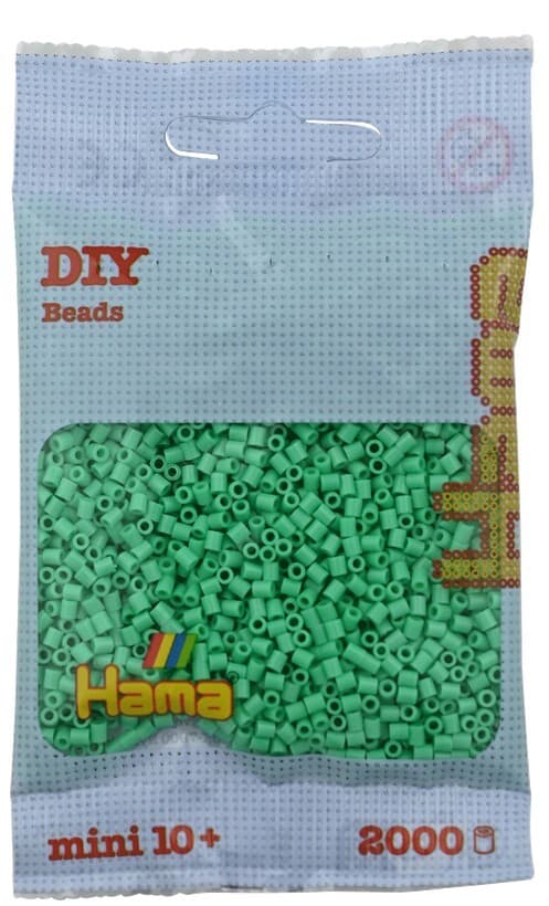 Hama - Mini-Perlen, 2000 Stück hellgrün