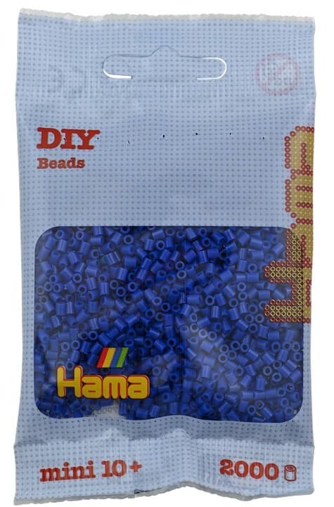 Hama - Mini-Perlen, 2000 Stück blau