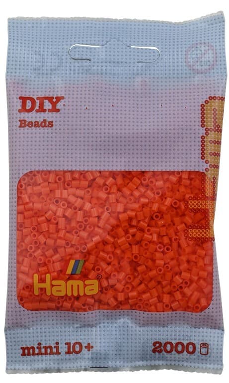 Hama - Mini-Perlen, 2000 Stück orange