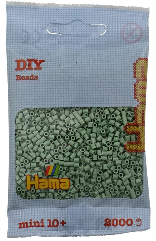 Hama 501-101 - DIY Bügelperlen Mini 10+, ca. 2000 Stück, Eukalyptus