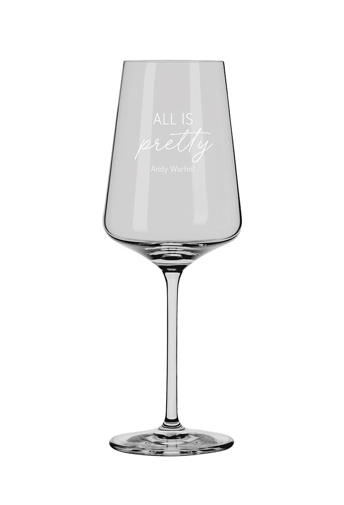 Weinglas Weißwein Genuss & Design Andy Warhol