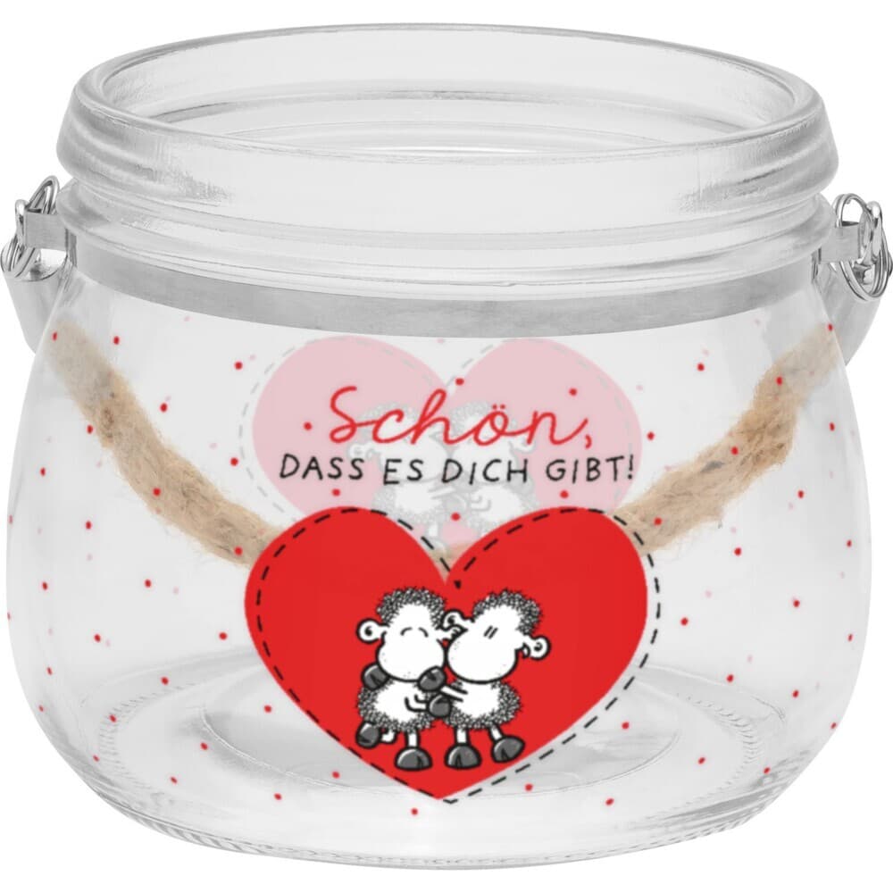 Windlicht klein "Weil ..."