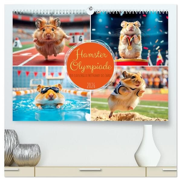 Hamster Olympiade - Der flauschigste Wettkampf des Jahres (hochwertiger Premium Wandkalender 2026 DI