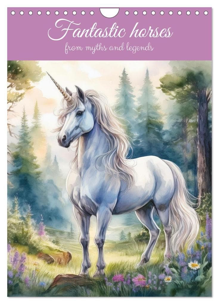 Fantastic horses from myths and legends (Wall Calendar 2026 DIN A4 portrait), CALVENDO 12 Month Wall Calendar