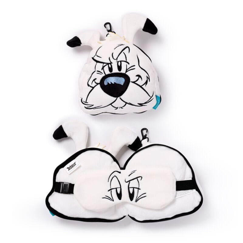 Relaxeazzz Plüsch Idefix (Dogmatix) Asterix Reisekissen & Schlafmaske