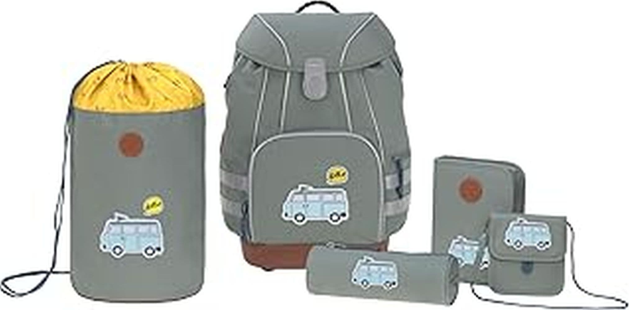 Schulranzen-Set ADVENTURE BUS 5-teilig i