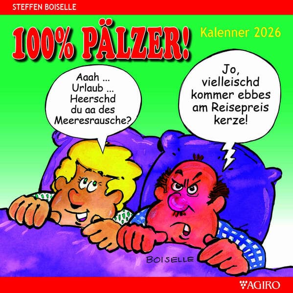 100% PÄLZER! Pälzer Kalenner 2026 Monatskalender