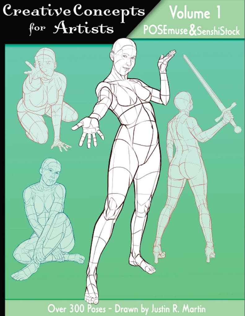 Creative Concepts for Artists Vol 1 - POSEmuse & SenshiStock Collaboration. (Pose Reference Book Series, #12)