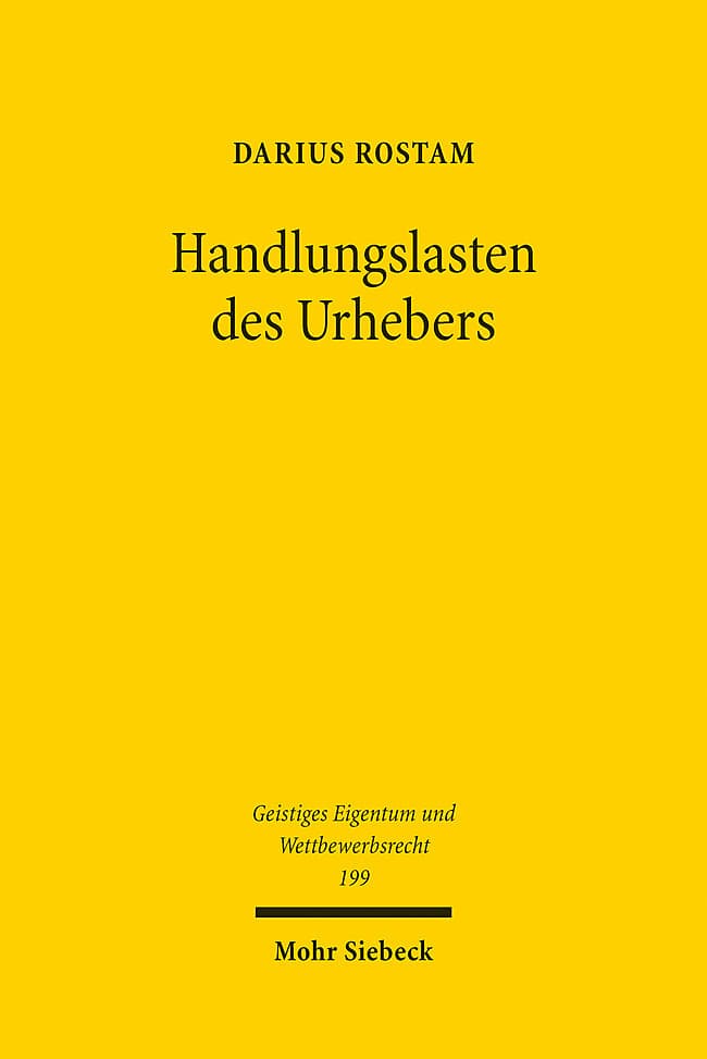 Handlungslasten des Urhebers