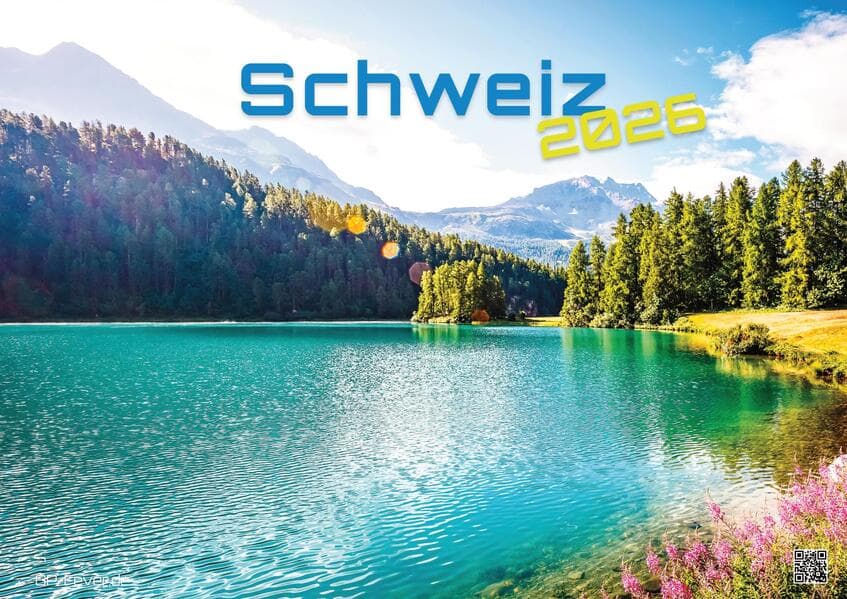 Schweiz - 2026 - Kalender DIN A2