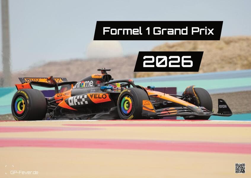 Formel 1 - Grand Prix - 2026 - F1 Kalender DIN A2