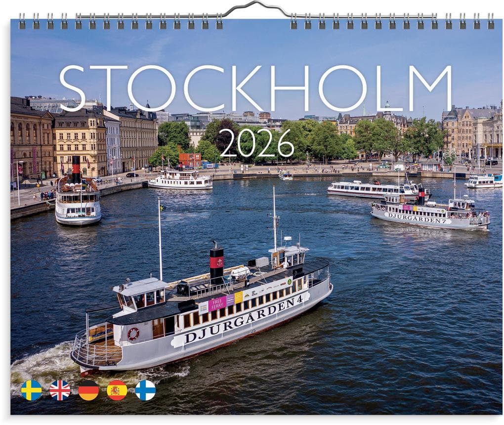 Burde Wandkalender Stockholm 2026