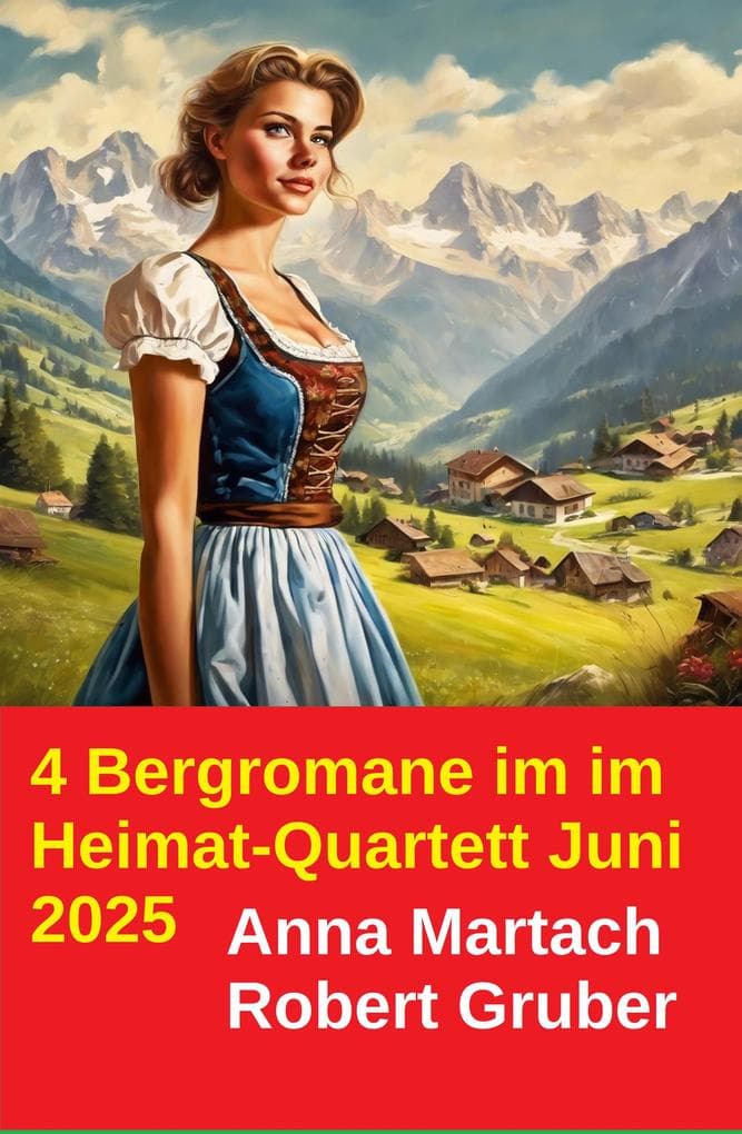 4 Bergromane im im Heimat-Quartett Juni 2025