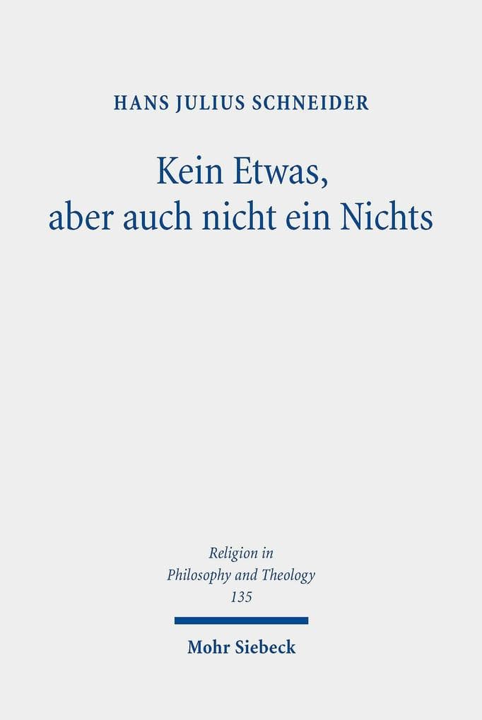 Kein Etwas, aber auch nicht ein Nichts