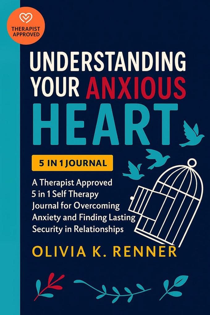 Understanding Your Anxious Heart: A Therapist Approved 5 in 1 Self Therapy Journal for Overcoming Anxiety and Finding Lasting Security in Relationships | 200+ Exercises to relieve Anxious Attachment
