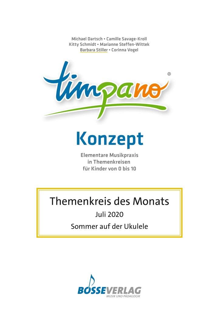 TIMPANO - Themenkreis des Monats Juli 2020: Sommer auf der Ukulele