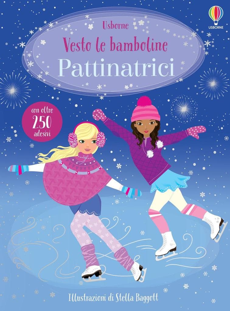 Pattinatrici. Con adesivi