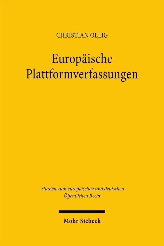 Europäische Plattformverfassungen