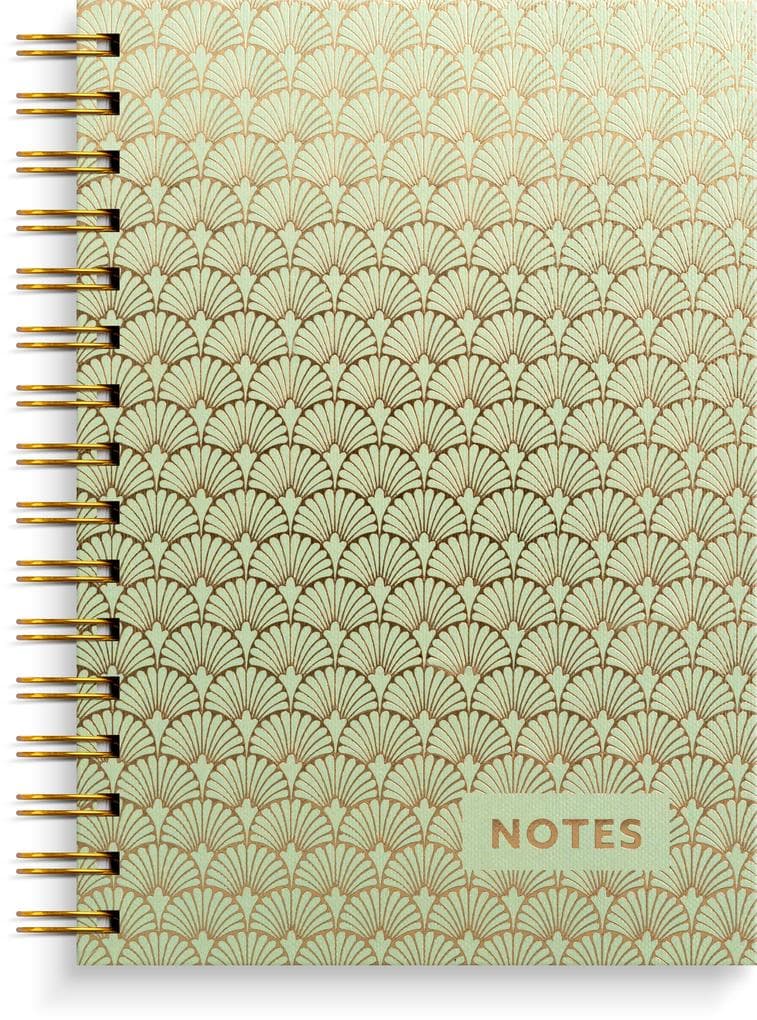 Burde Notizbuch A5 ArtDeco: Spiral-Notizbuch