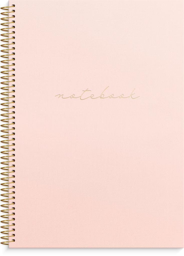 Burde Notizbuch A4 pink: Spiral-Notizbuch
