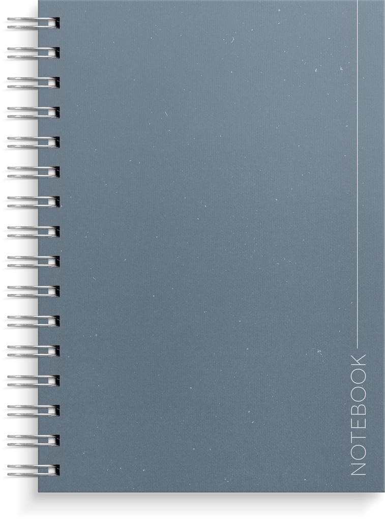 Burde Notizbuch A5 blau: Spiral-Notizbuch