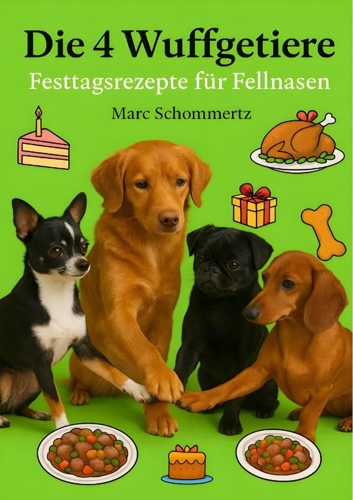 Die 4 Wuffgetiere - Festtagsrezepte für Fellnasen