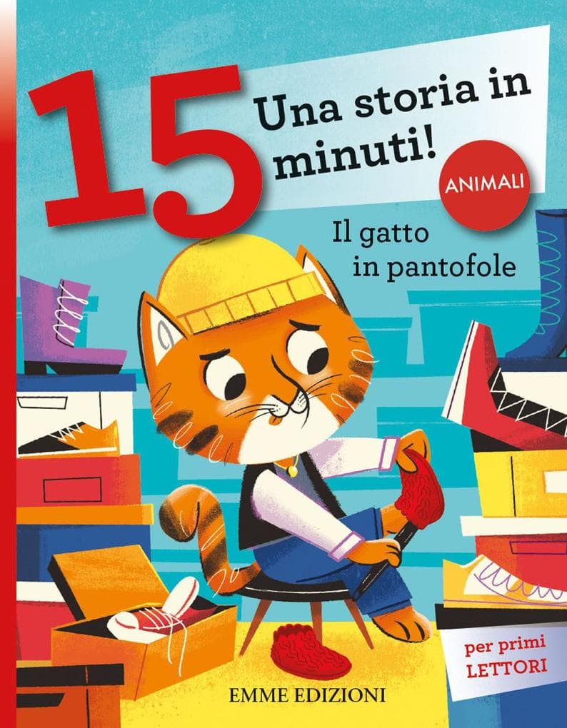 Il gatto in pantofole. Stampatello minuscolo
