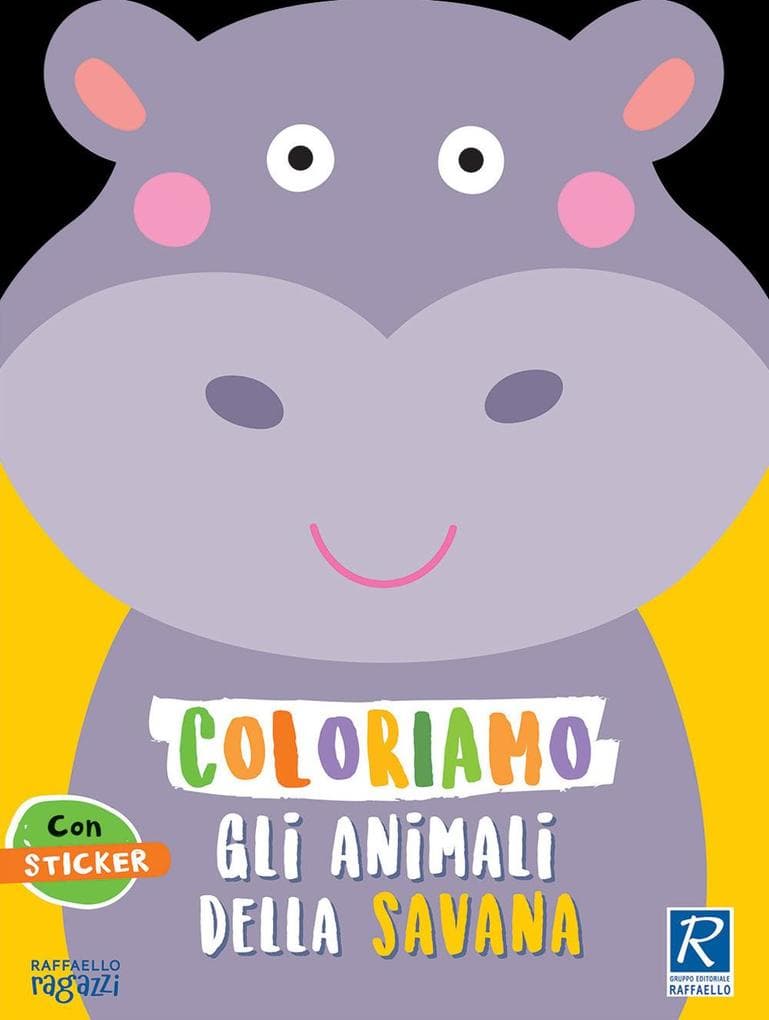 Coloriamo gli animali della savana. Con stickers