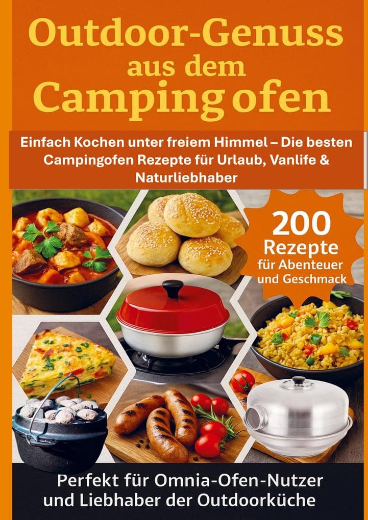 Outdoor-Genuss aus dem Campingofen - 200 Rezepte für Abenteuer und Geschmack Perfekt für Omnia-Ofen-Nutzer und Liebhaber der Outdoorküche